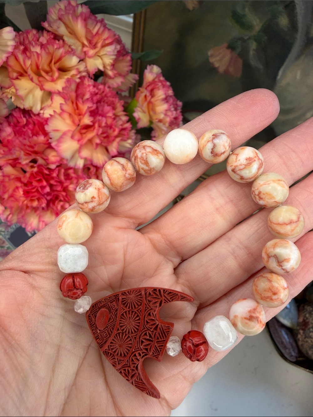 FOLLOW THE RED ROAD • The Faraway No. 01 • Artisan Gemstone Bracelet: B1329